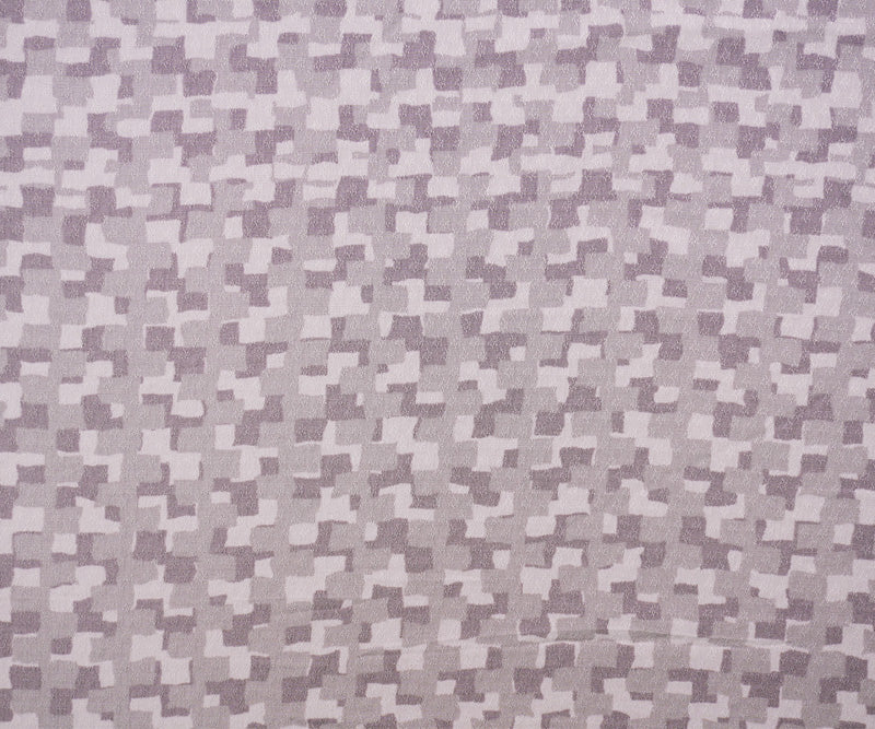 Mauve Purple- Rayon Abstract Printed Dobby Woven Fabric