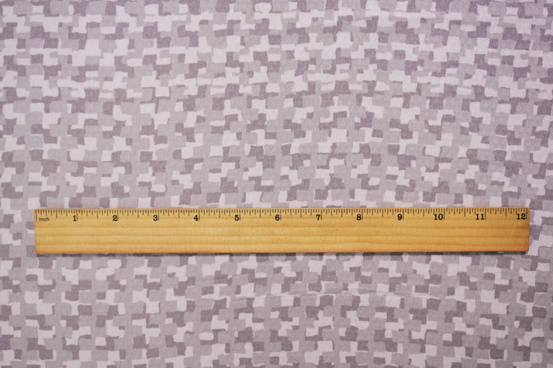 Mauve Purple- Rayon Abstract Printed Dobby Woven Fabric