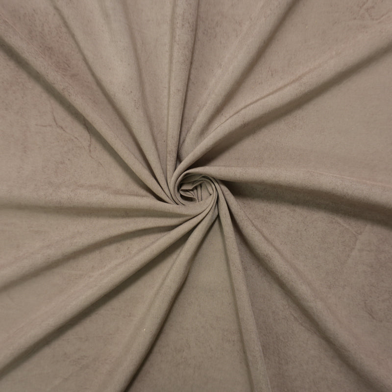 Taupe Beige-Gray Rayon Heather Vintage-Distressed Look Voile Fabric