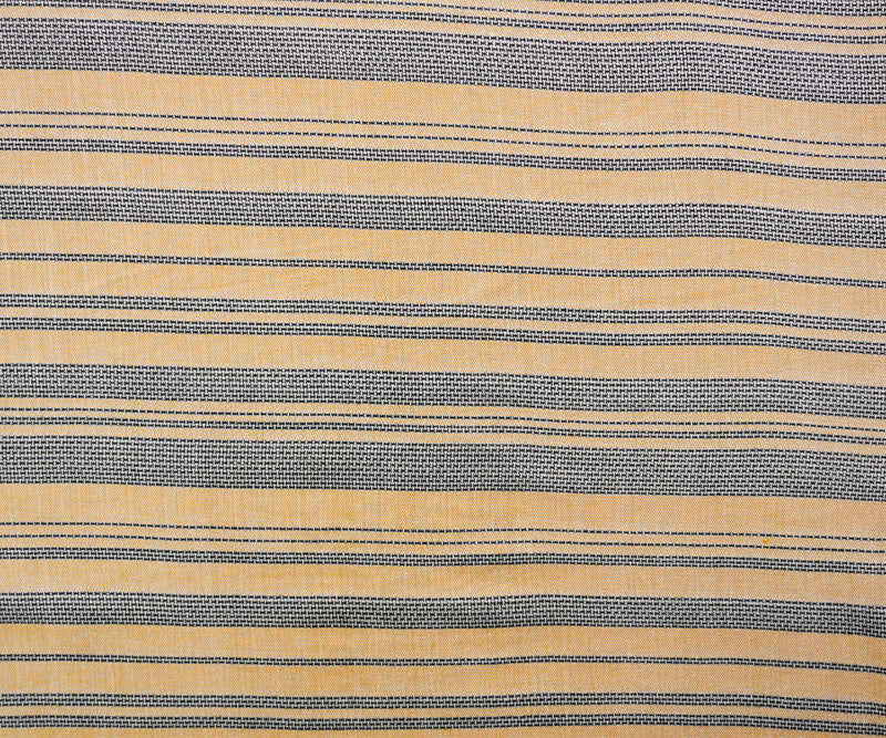 Yellow-Black-White Rayon Cotton Stripe Dobby Woven Fabric