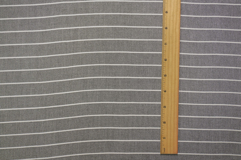 Black-White Rayon Stripe Dobby Woven Fabric