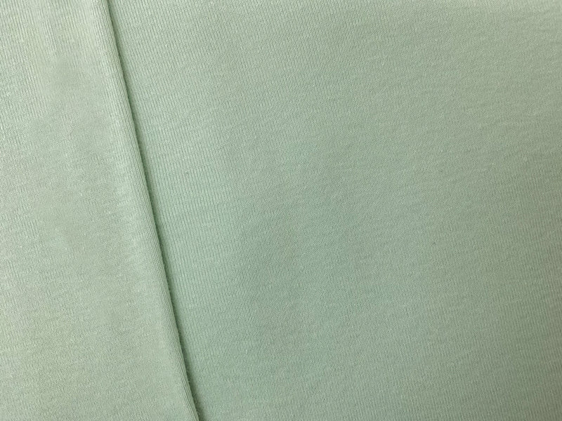 3 YD PC-Green Organic Cotton Solid 1X1 Rib Knit Fabric