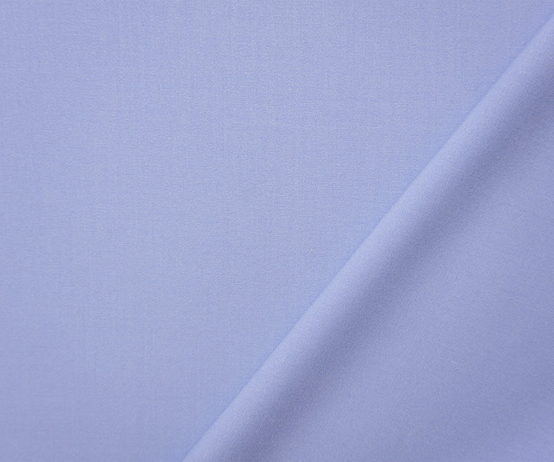 Light Blue Poly Rayon Spandex Stretch Solid Woven Suiting Fabric