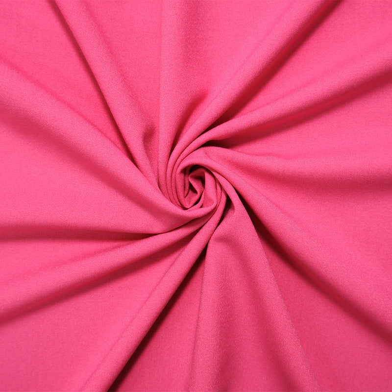 Pink Poly Rayon Spandex Stretch Solid Woven Suiting Fabric