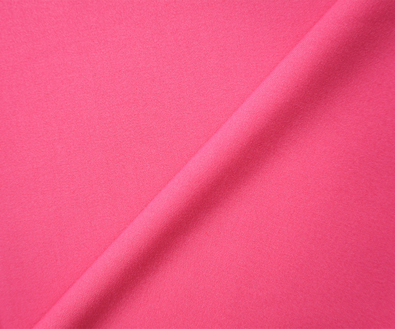 Pink Poly Rayon Spandex Stretch Solid Woven Suiting Fabric