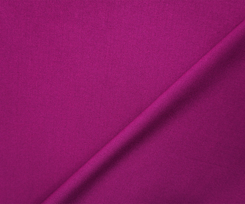 3 1/4 YD PC-Deep Magenta Poly Rayon Spandex Stretch Solid Woven Suiting Fabric