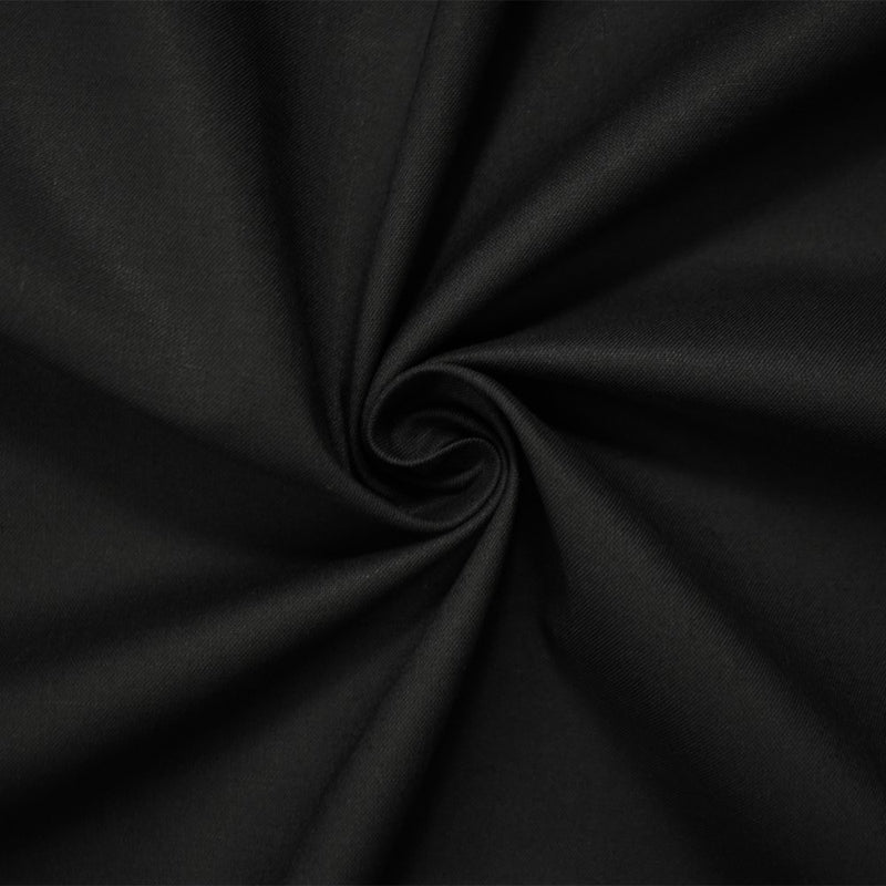 Black Cotton Solid Quality Quilting Woven 25 YD Bolt Fabric