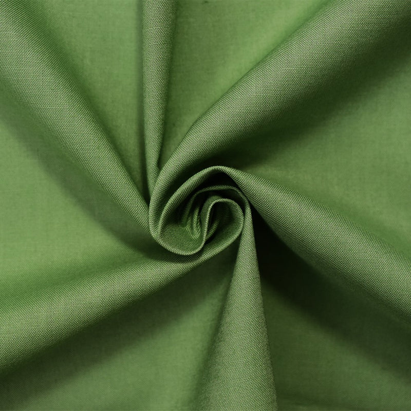 Green Cotton Solid Quality Quilting Woven Fabric