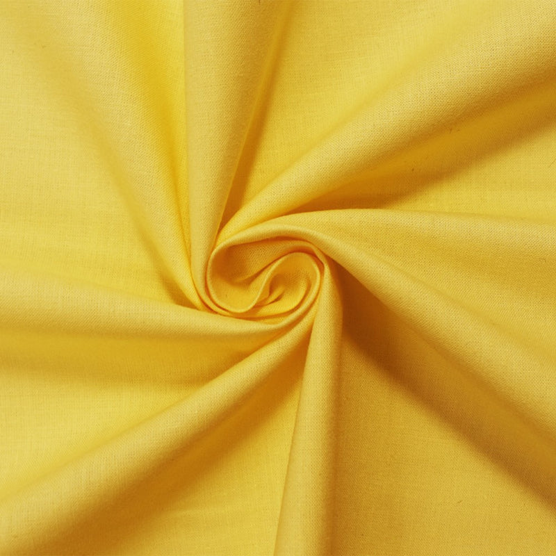 Yellow Cotton Solid Quality Quilting Woven 10 YD Bolt Fabric