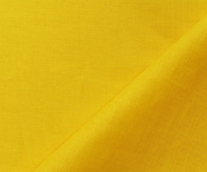 Yellow Cotton Solid Quality Quilting Woven Fabric