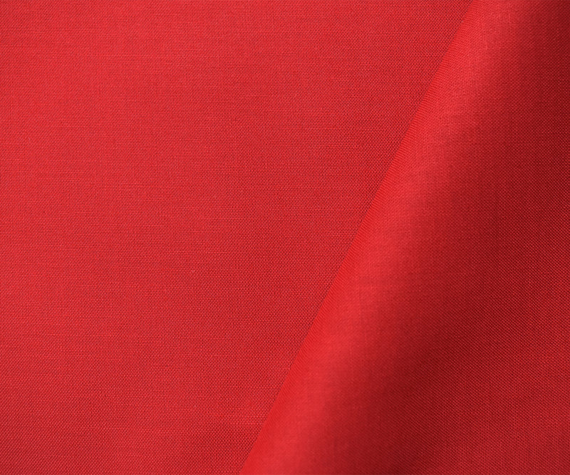Red Cotton Solid Quality Quilting Woven 25 YD Bolt Fabric