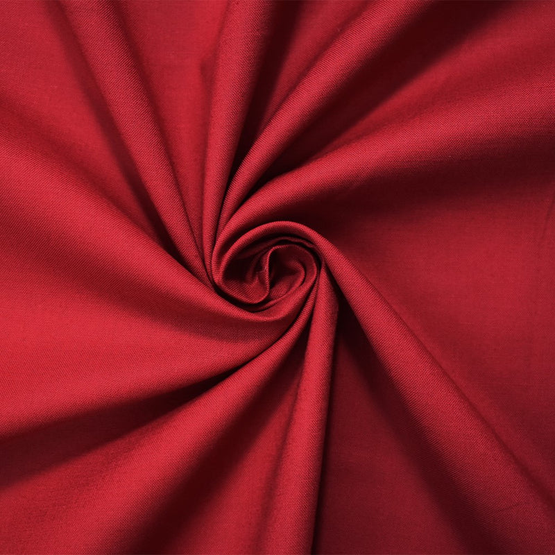 Red Cotton Solid Quality Quilting Woven 10 YD Bolt Fabric