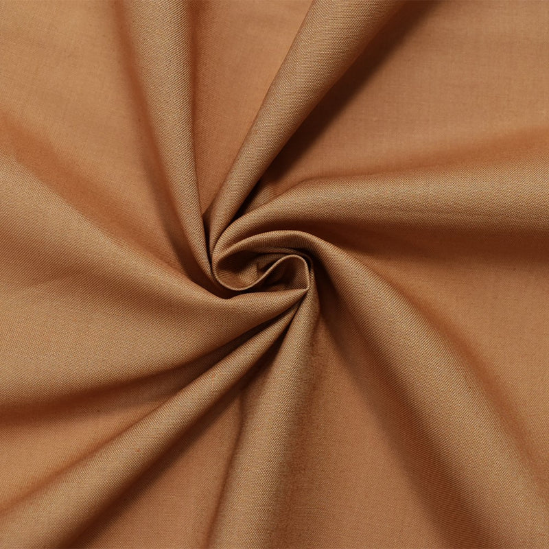 Deep Beige Cotton Solid Quality Quilting Woven 10 YD Bolt Fabric