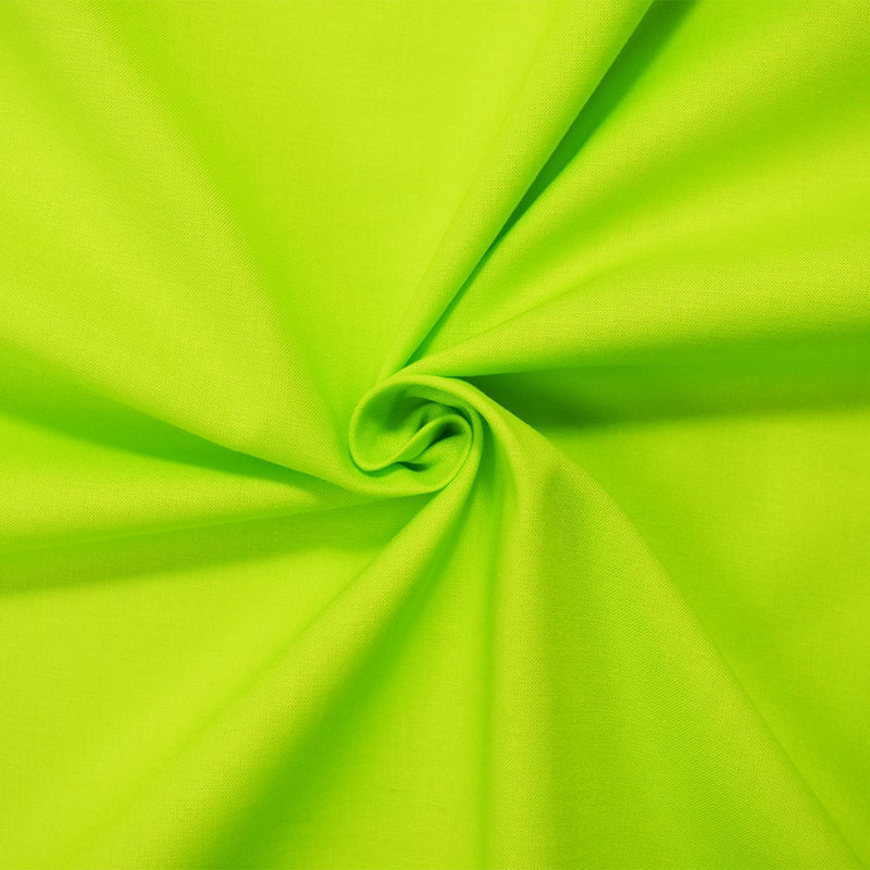Neon Green Cotton Solid Quality Quilting Woven 10 YD Bolt Fabric