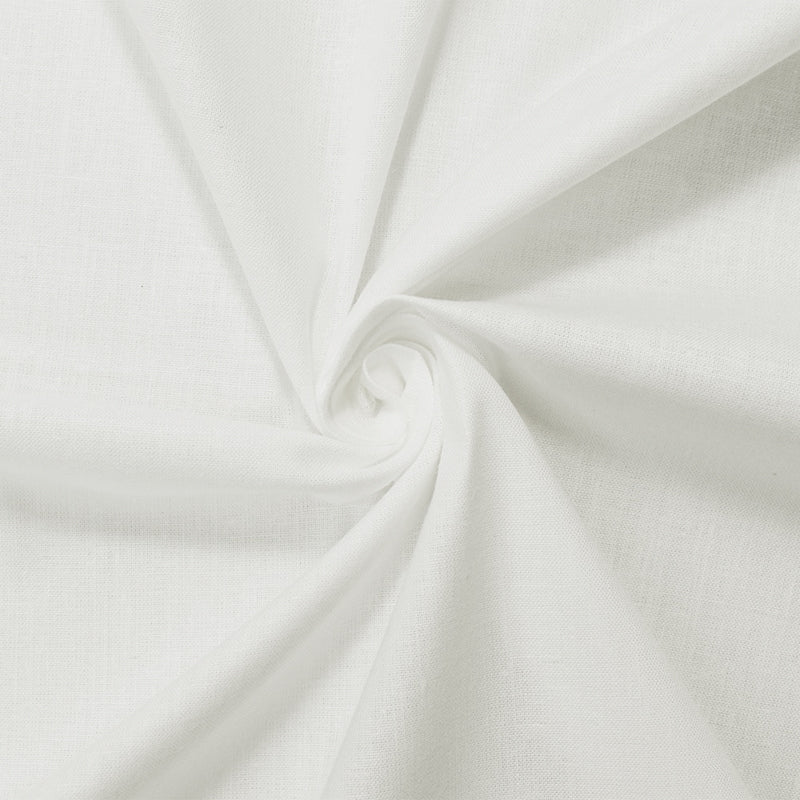 Bleached White Cotton Muslin Woven Fabric
