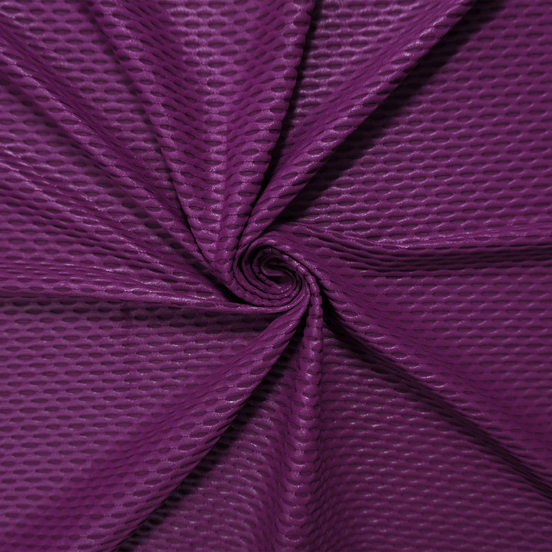 Magenta Famous Maker Nylon Spandex 3D Mesh Knit Yoga Fabric