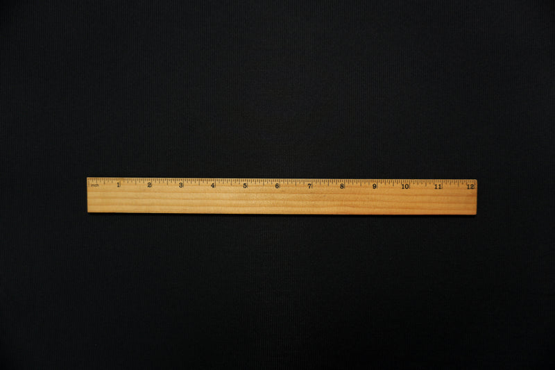 Black Famous Maker Nylon Spandex Solid Rib Knit Fabric