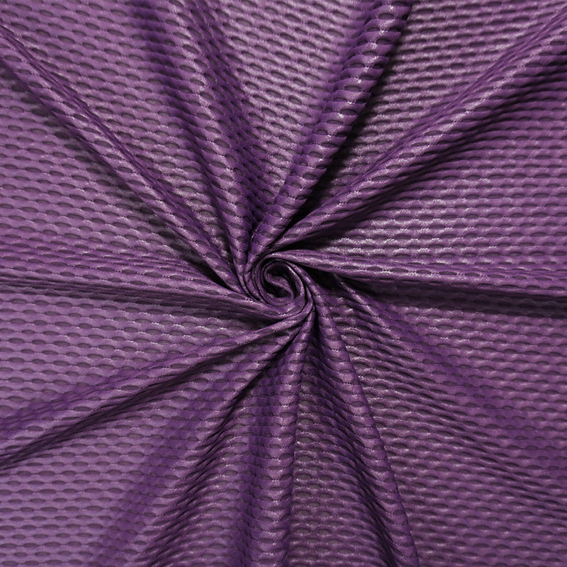 Dark Purple Famous Maker Nylon Spandex 3D Mesh Knit Yoga Fabric