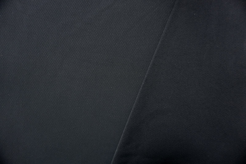Black Famous Maker Nylon Spandex Mini Diamond Tricot Knit Yoga Fabric