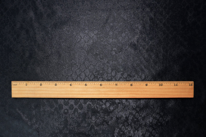 Black Famous Maker Nylon Spandex Reptile Satin Tricot Knit Fabric