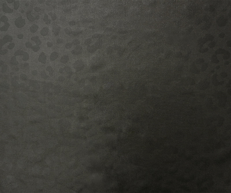 Gray Famous Maker Nylon Spandex Leopard Satin Tricot Knit Fabric