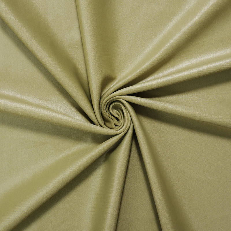 Olive Famous Maker Nylon Solid Satin Tricot Knit Yoga Fabric