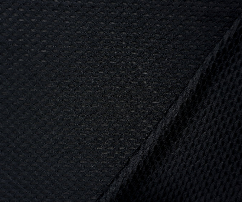 Black Famous Maker Nylon Spandex 3D Mesh Knit Yoga Fabric