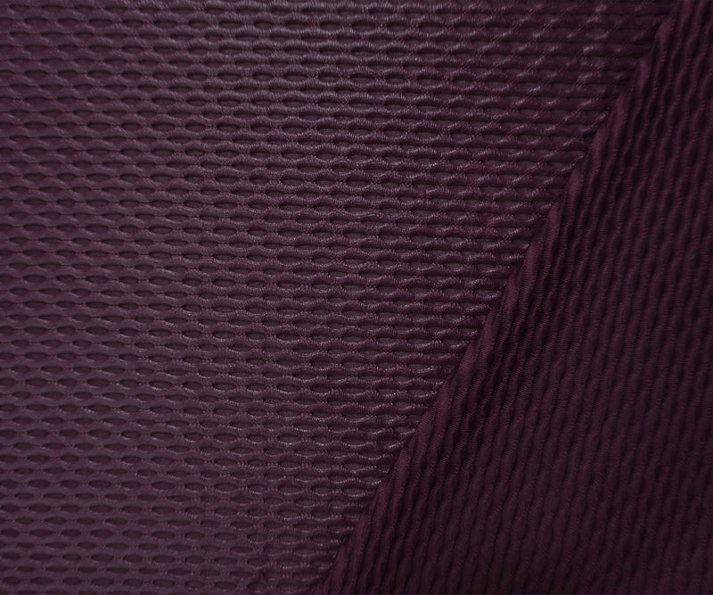 Deep Purple Famous Maker Nylon Spandex 3D Mesh Knit Yoga Fabric