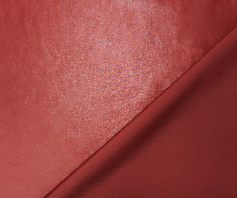 Red Famous Maker Nylon Spandex Solid Satin Tricot Knit Yoga Fabric