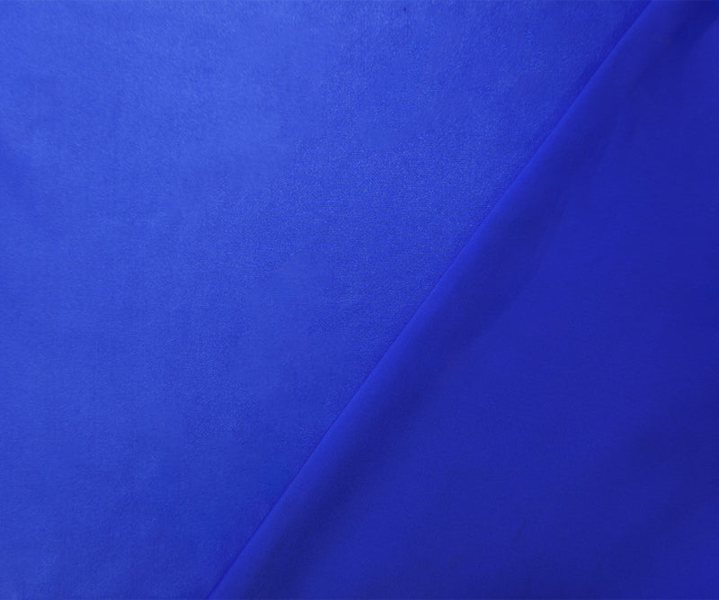 Blue Famous Maker Nylon Spandex Satin Tricot Knit Yoga Fabric