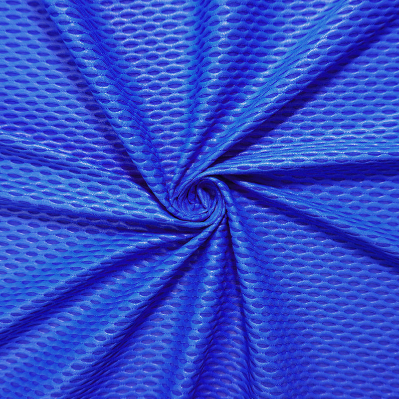 3 YD PC-Blue Famous Maker Nylon Spandex Mesh 3D Knit Yoga Fabric