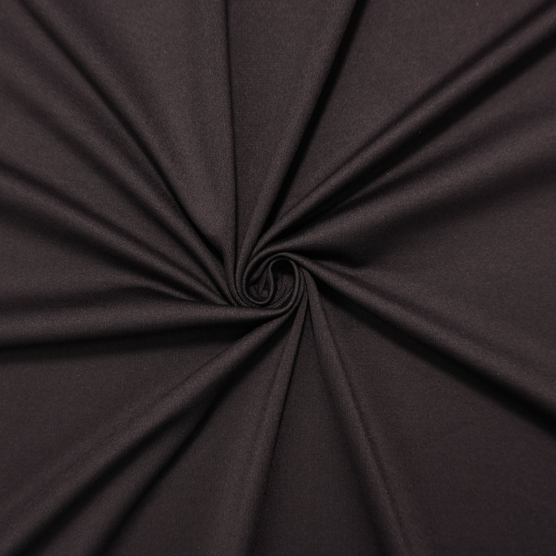 2 YD PC-Deep Brown Famous Maker Nylon Solid Tricot Knit Yoga Fabric