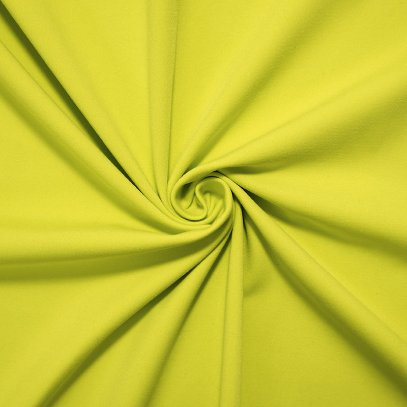Bright Yellow Famous Maker Nylon Spandex Solid Tricot Knit Yoga Fabric
