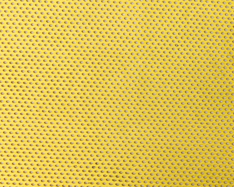 Yellow Nylon Spandex Mesh Net Knit Famous Maker Yoga Fabric