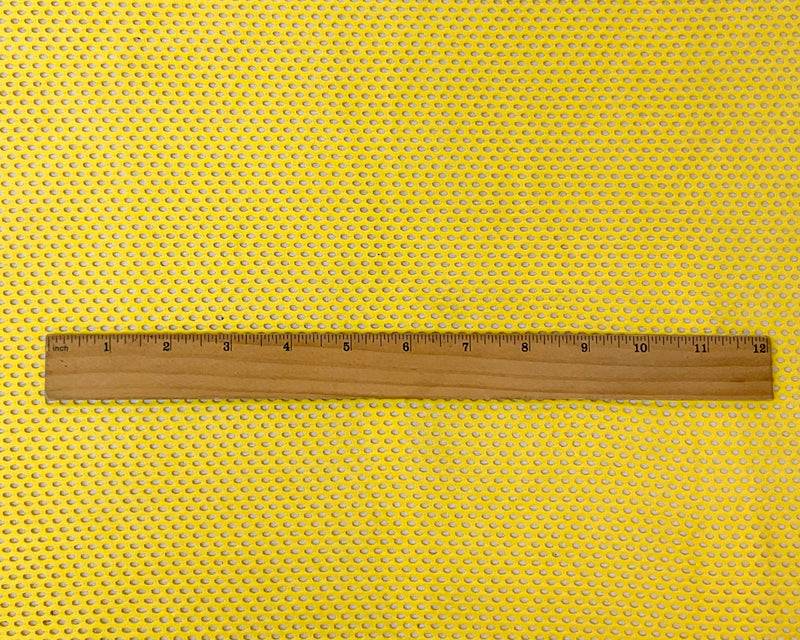 Yellow Nylon Spandex Mesh Net Knit Famous Maker Yoga Fabric
