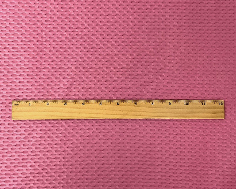 Pink Nylon Spandex Stretch Mesh Knit Famous Maker Yoga Fabric