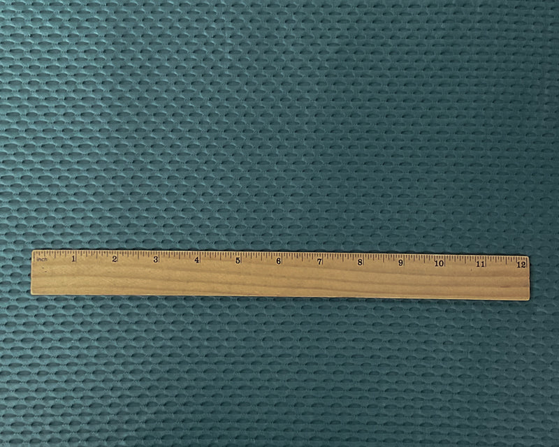 Teal Nylon Spandex Stretch Mesh Knit Famous Maker Yoga Fabric