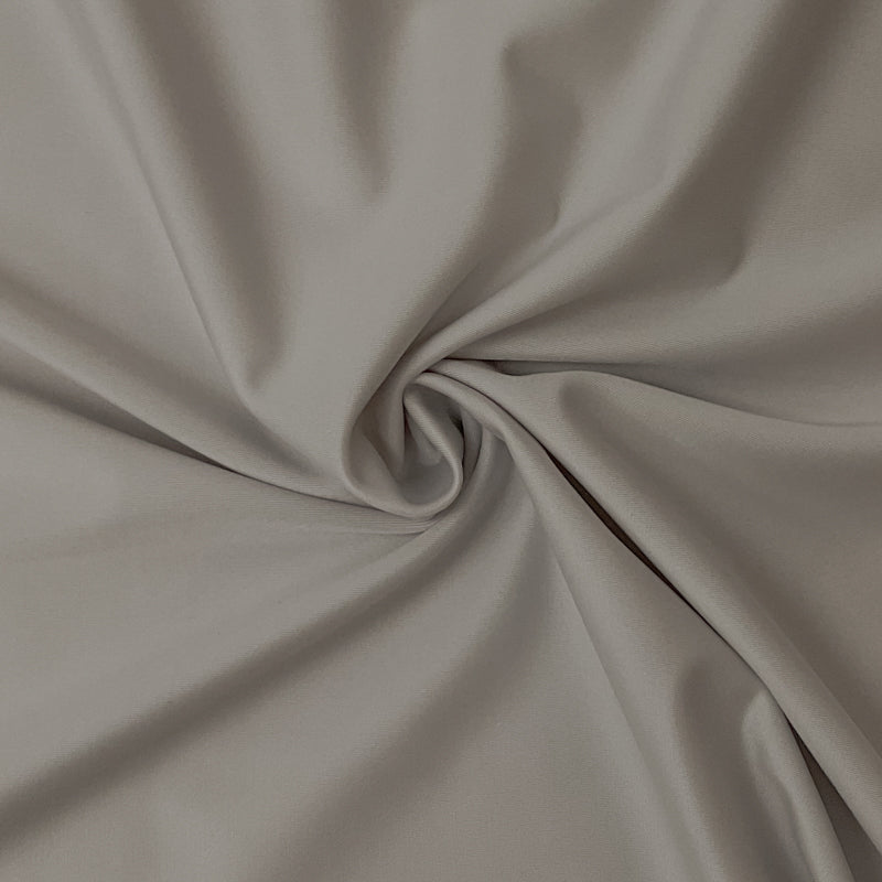 Gray Nylon Spandex Solid Satin Tricot Knit Famous Maker Yoga Fabric