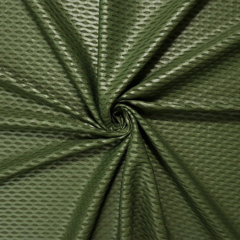 Green Famous Maker Nylon Spandex 3D Mesh Knit Yoga Fabric