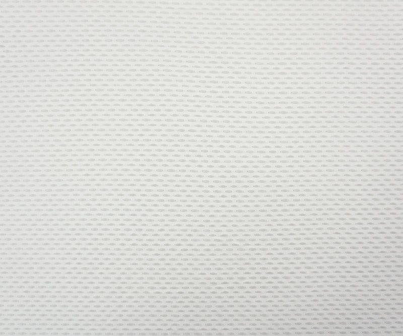 White Famous Maker Nylon Spandex 3D Mesh Knit Yoga Fabric
