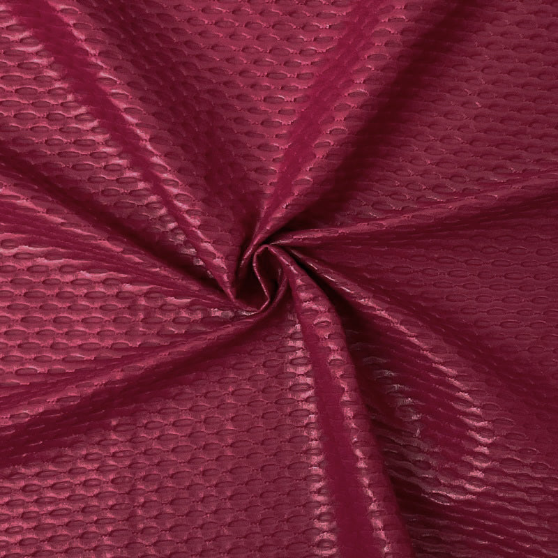 Red Nylon Spandex Stretch Mesh Knit Famous Maker Yoga Fabric