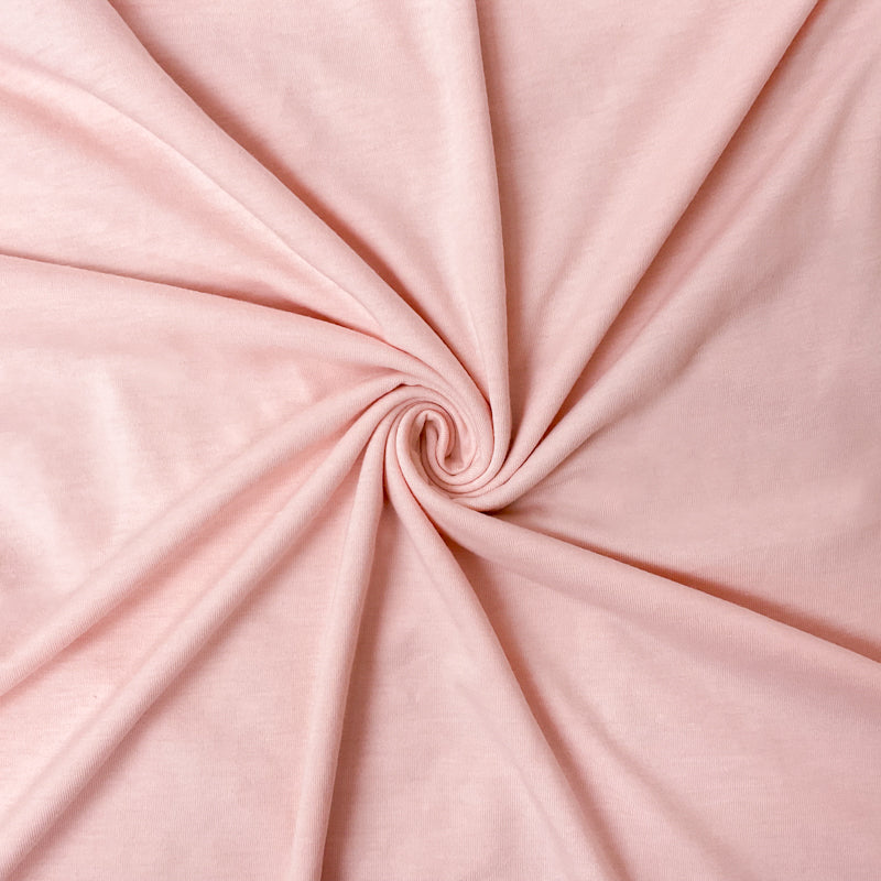 Peach Poly Spandex Stretch Solid Jersey Knit Fabric