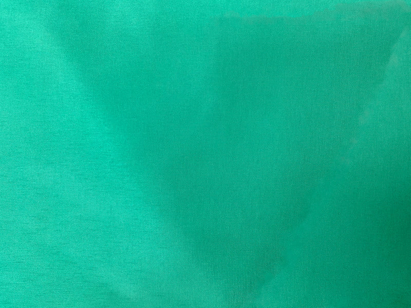 Green Poly China Silk Solid Lining Woven Fabric