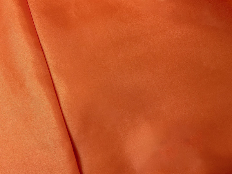 Orange Poly China Silk Solid Lining Woven Fabric