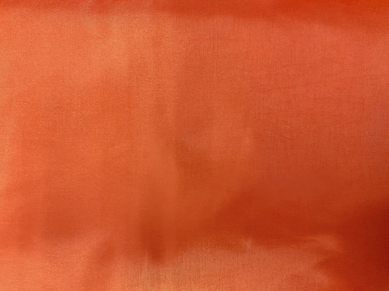 Orange Poly China Silk Solid Lining Woven Fabric