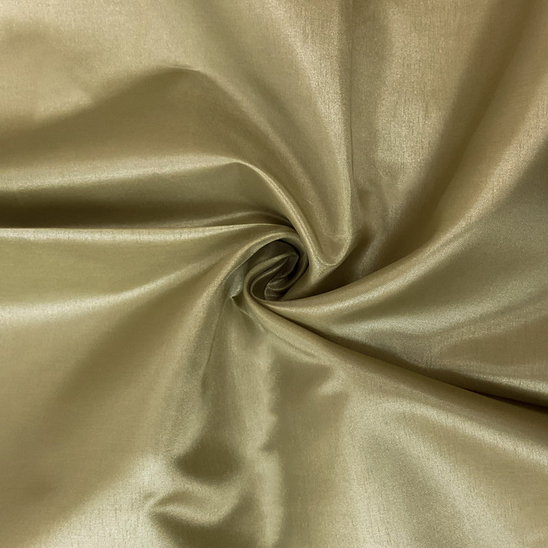 Taupe Beige Poly China Silk Solid Lining Woven Fabric