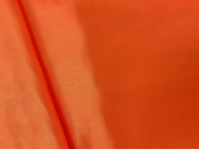 Orange Poly China Silk Solid Lining Woven Fabric