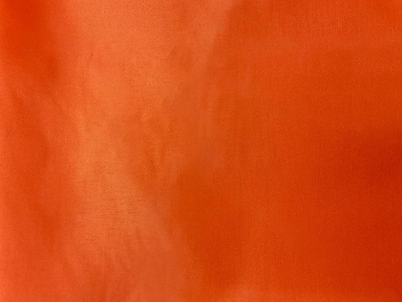 Orange Poly China Silk Solid Lining Woven Fabric