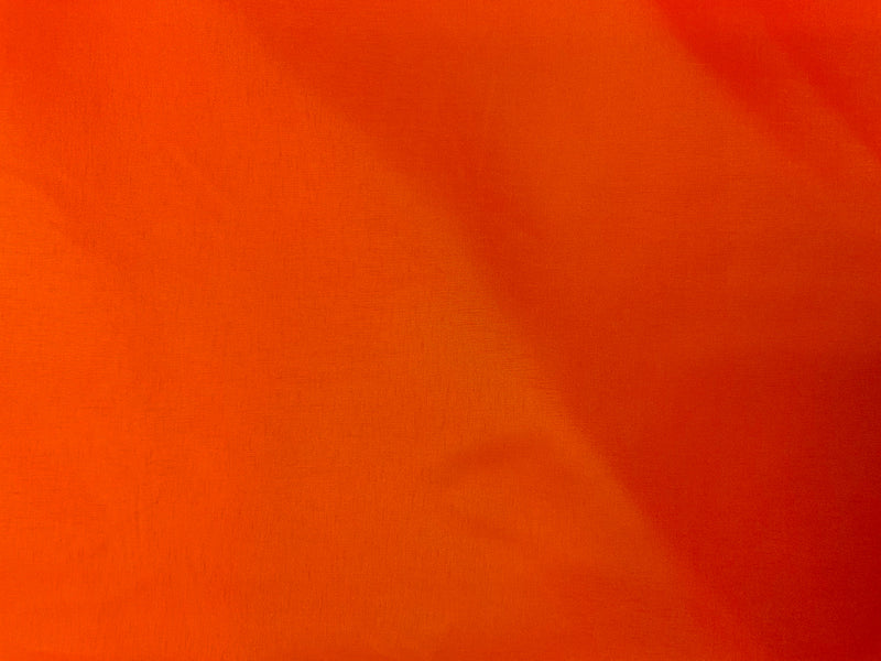 Bright Neon Orange Poly China Silk Solid Lining Woven Fabric