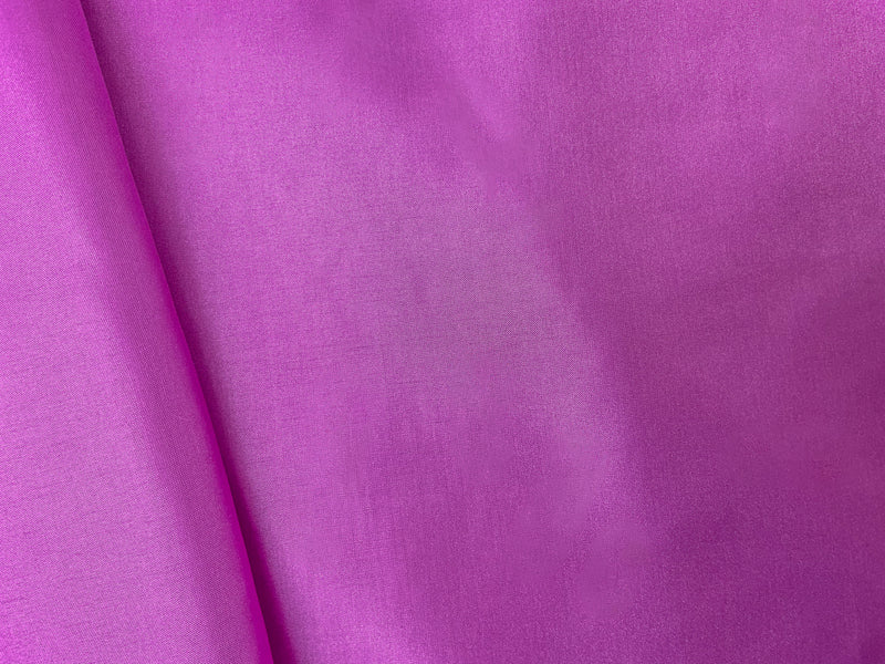 Light Fuchsia Purple Poly China Silk Solid Lining Woven Fabric